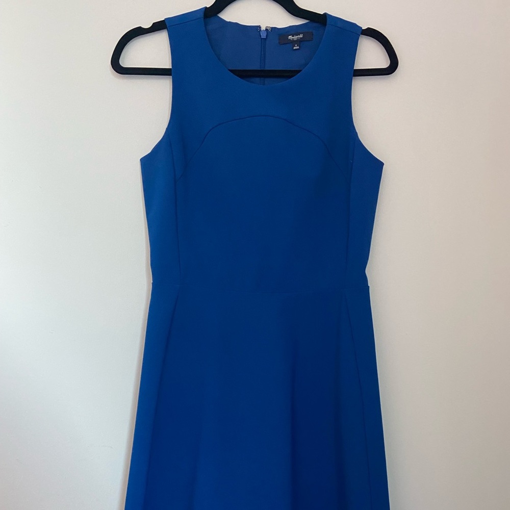 Madewell work dress in blue